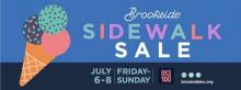 Brookside sidewalk sale banner