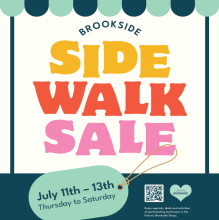 2024 Brookside Sidewalk Sale - Thursday, July 11th through Saturday, July 13th at participating businesses